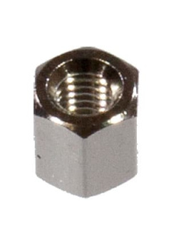 DI5M3x05, стойка латунная никелированная 5мм отв/отв