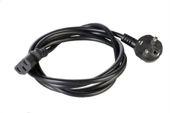Шнур питания с заземлением IEC 60320 C13/Schuko, 10 А / 250 В (3 × 1,0), длина 3 м